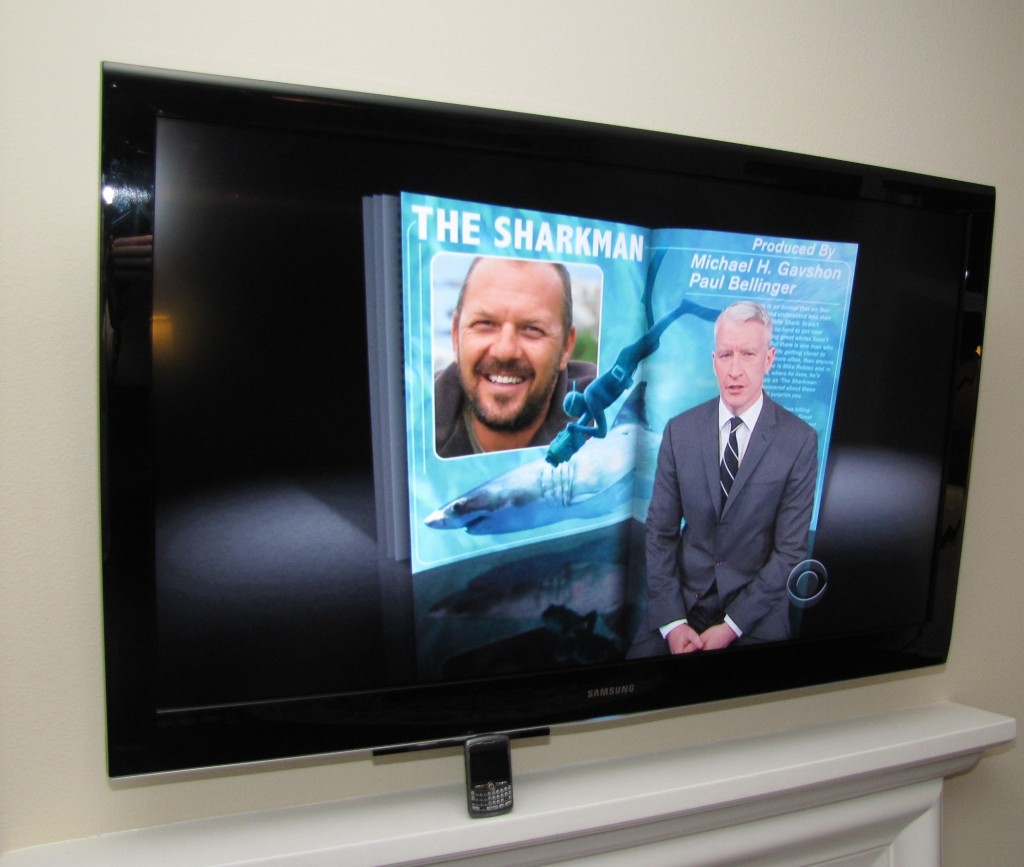 Projected on 52" screen