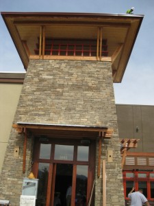 A lookout tower to keep shoppers inline or a nice architectural feature?